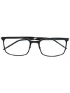Saint Laurent Rectangle Frame Glasses In Black