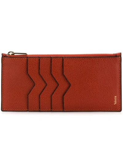 Valextra Logo Cardholder - Red