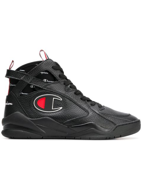 Champion Hi-top Lace-up Sneakers - Black | ModeSens