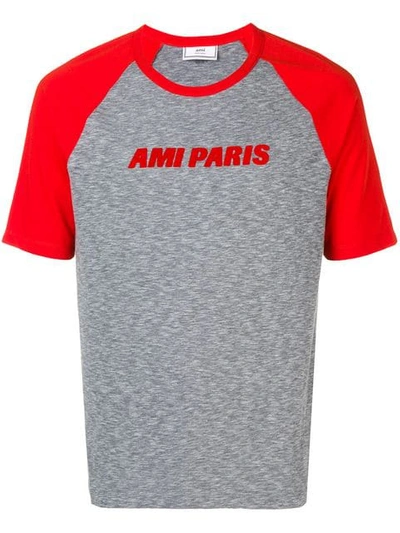 Ami Alexandre Mattiussi Ami Paris T-shirt In Red