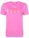 Emilio Pucci Pink Guanabana Print Logo T-shirt