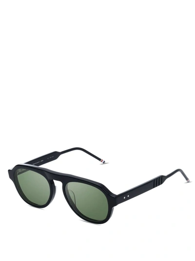 Thom Browne Eyewear Black Sunglasses