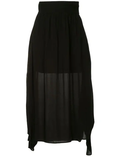 C&m Pleated Midi Skirt - Black