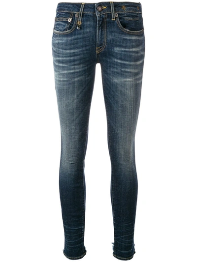 R13 Classic Skinny Jeans In Blue
