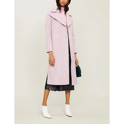 Rejina Pyo Simone Wool-blend Coat In Lavender