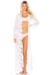Homebodii Helena Lace Robe In White