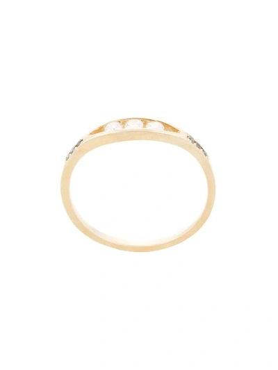Jennie Kwon Diamond Embellished Ring In Gold