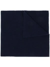 Cashmere In Love Bondi Ribbed Scarf In Blue