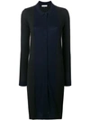 Cashmere In Love Natya Two-tone Sweater Dress In Black / Navy