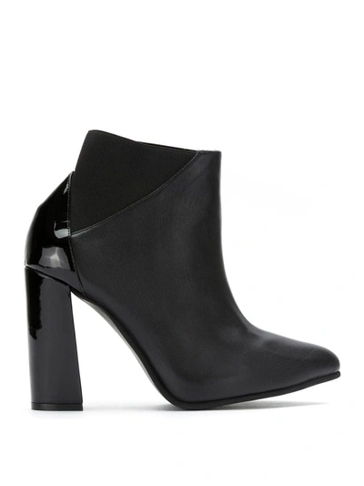 Studio Chofakian Leather Ankle Boots In Black