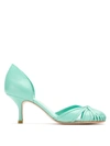 Sarah Chofakian Leather Pumps In Green