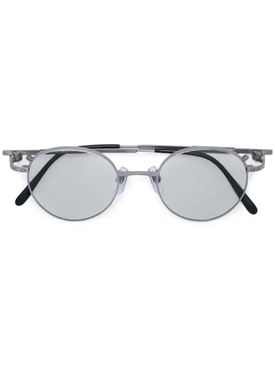 Taichi Murakami Round Frame Sunglasses In Silver