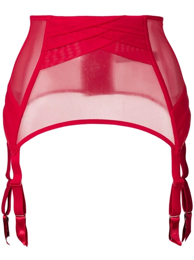 Chantal Thomass Encens Moi Suspender Belt - Red