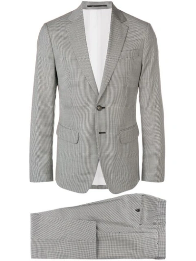Dsquared2 Classic Two-piece Suit In 001f  White Grey