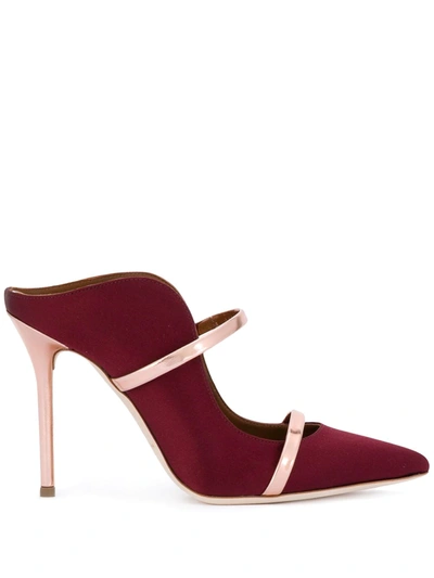 Malone Souliers By Roy Luwolt Contrast Heeled Mules In Red