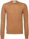 Prada Cashmere Sweater In Camel Brown