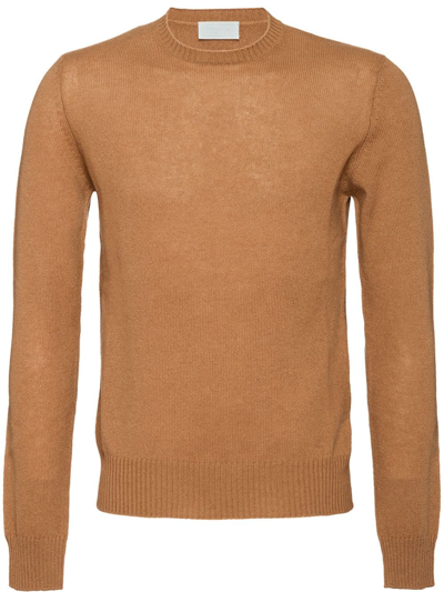 Prada Cashmere Sweater - 棕色 In Camel Brown