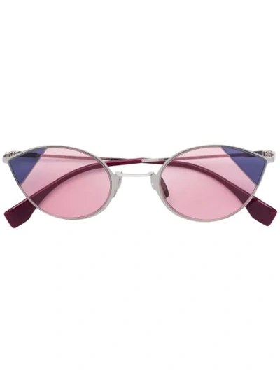Fendi Round Frame Sunglasses In Pink