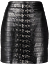 Manokhi Buckle-fastening High-waisted Skirt In Black