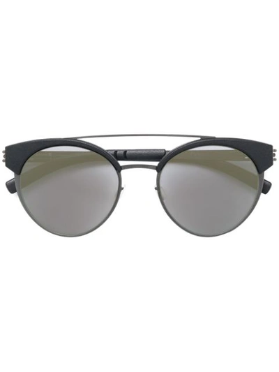 Ic! Berlin Round Shaped Sunglasses In Grey