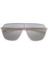Ic! Berlin Round Frame Sunglasses - Pink In Gray