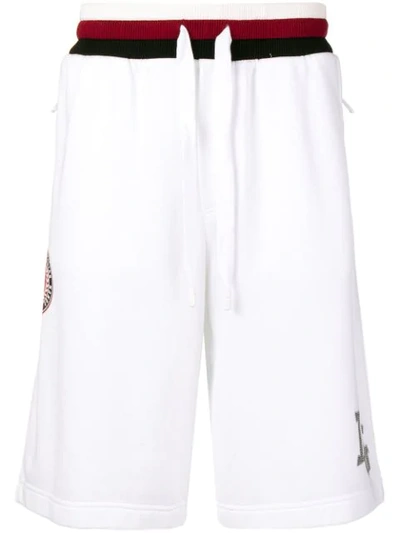 Dolce & Gabbana Joggingshorts Mit "king"-patch - Weiss In White