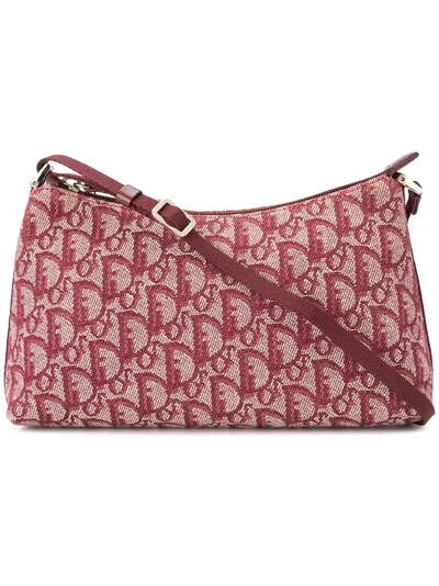 Dior Christian Vintage Trotter Shoulder Bag - Red | ModeSens