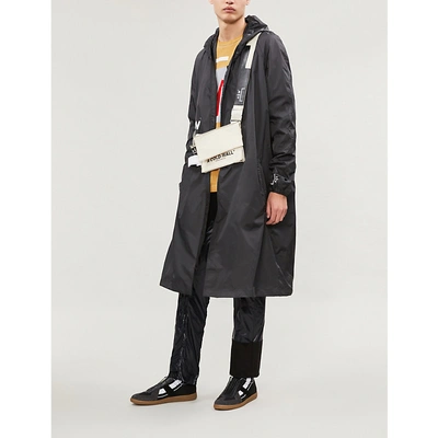A-cold-wall* Logo-print Shell Hooded Coat In Black
