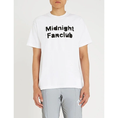 Midnight Studios Logo-print Cotton-jersey T-shirt In White