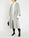Max Mara Labbro Relaxed-fit Cashmere And Wool-blend Coat In Pearl Grey