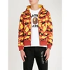 A Bathing Ape Camouflage-print Cotton-jersey Hoody In Orange