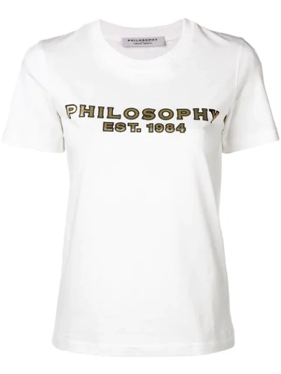 Philosophy Di Lorenzo Serafini Logo Print T-shirt - White