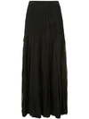 Carolina Herrera Pleated Skirt In Black