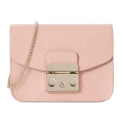 Furla Metropolis Mini Crossbody-taschen Petalo In Pink