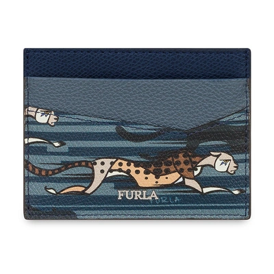 Furla Man Marte Kreditkarten-etui Toni Lago In Blue