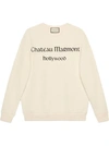 Gucci Oversize Sweatshirt With Chateau Marmont In White