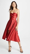 Black Halo Caine Dress In Red