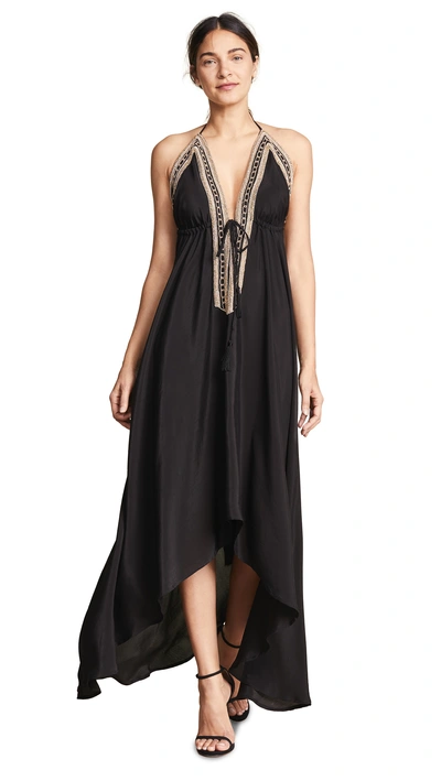 Loyd/ford Beaded Maxi Dress In Black