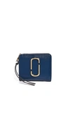 Marc Jacobs Snapshot Mini Compact Wallet In Blue Sea Multi