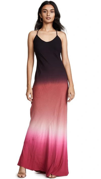 Young Fabulous & Broke Romee Maxi Dress In Ruby Ombre