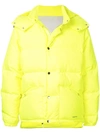 Ports V Hooded Puffer Jacket In Yellow