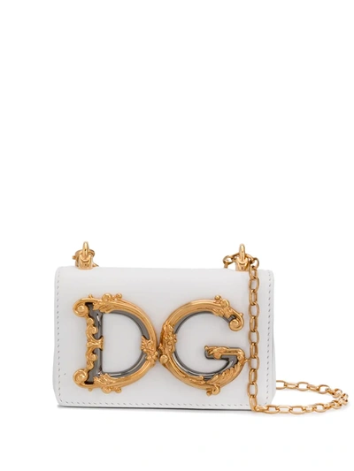 Dolce & Gabbana Dg Barocco Mini Bag In White