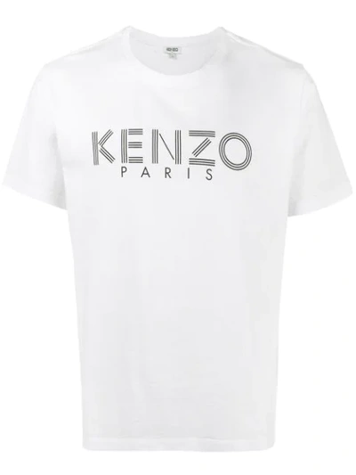 Kenzo Logo Print T-shirt In White