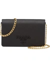 Prada Saffiano Shoulder Bag - Black