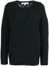 Iro York Knit Sweater In Grey
