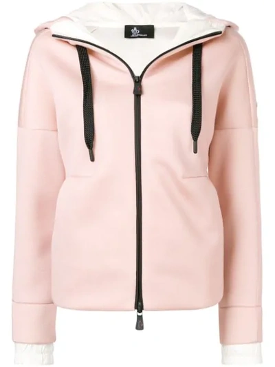 Moncler Grenoble Zipped Hoodie - Pink