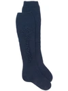 Barrie Knee-length Socks - Blue