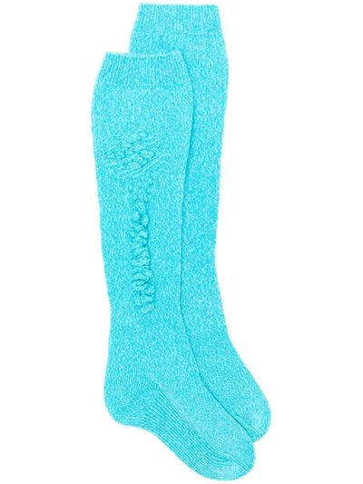 Barrie Knee-length Socks - Blue