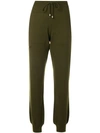 Barrie Knitted Track Pants In Green