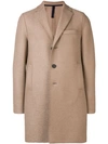 Harris Wharf London Single-breasted Midi Coat In Brown